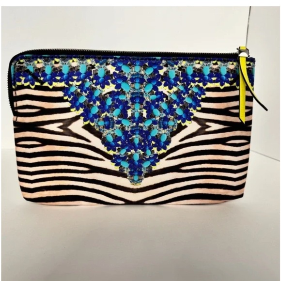 NWOT! STELLA & DOT Jeweled Zebra Print Capri Clutch/ Make-Up Pouch - Picture 10 of 10